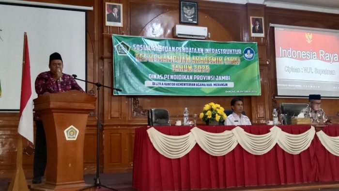 Kepala MTsN 2 Merangin Hadiri Sosialisasi dan Pendataan Infrastruktur TKA Tahun 2025
