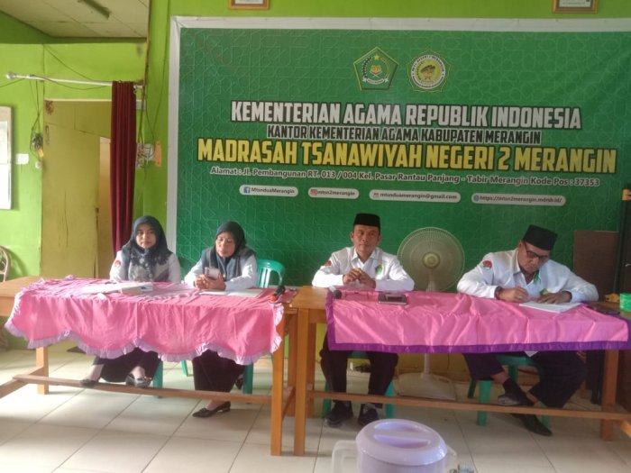 Rapat Rutin Majelis Guru MTsN 2 Merangin