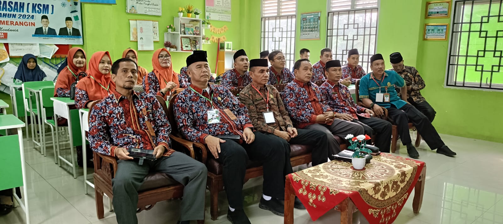 Pembukaan KSM TK. Provinsi Jambi Secara Virtual Di MIN 1 Merangin, Peserta KSM MTsN 2 Merangin Siap Berkompetisi 