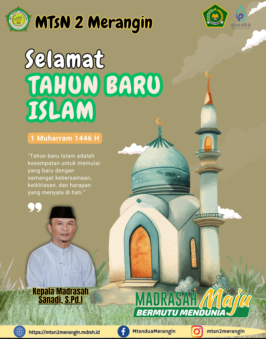 MTsN 2 Merangin mengucapkan Selamat Tahun Baru Islam 1446 H