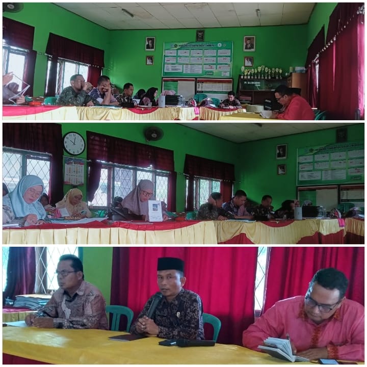 MTsN 2 MERANGIN ADAKAN RAPAT KENAIKAN KELAS SEMESTER GENAP TAHUN AJARAN 2023/2024