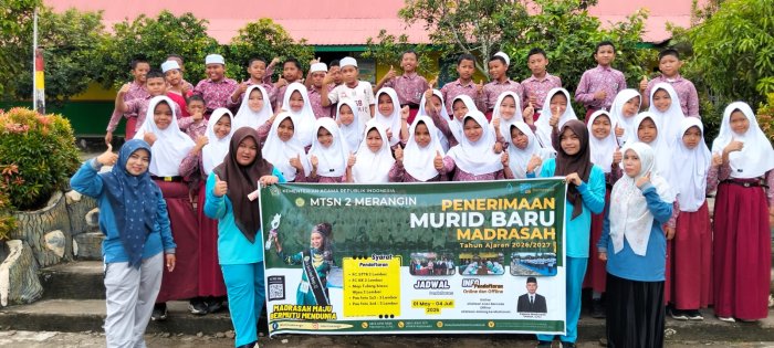 Gencarkan Sosialisasi PMBM, MTsN 2 Merangin Kunjungi SD Negeri 040/VI Rantau Panjang