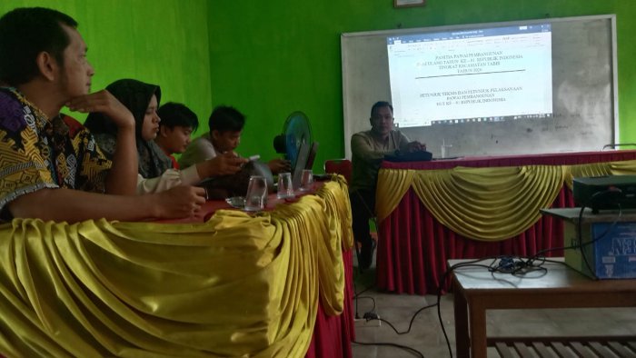 Sambut HUT RI ke-81, Perwakilan Korwil Tabir Pimpin Rapat Matangkan Persiapan Pawai Kemerdekaan Bersama Lintas Sektor